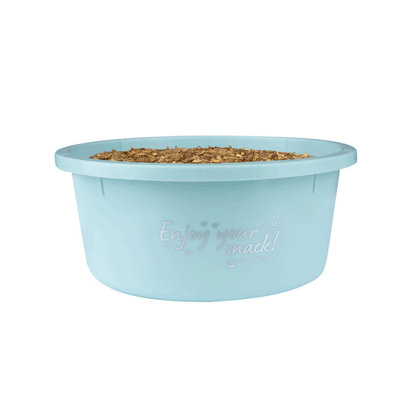 Leckerli-Schale mit Deckel "Enjoy your snack" in Türkis | Fütterung, Pferd
