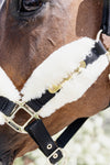 Kentucky Horsewear Nylon Kunstfell Sheepskin Halfter Soft | mit GRAVUR
