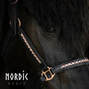Lederhalfter All Roségold | Farbe: Schwarz | Nordic Horse | Islandpferd