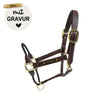 Kentucky Halfter mit Gravur | Leder Halfter Rope | Kentucky Horsewear