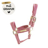Kentucky Halfter mit Gravur | Velvet Halfter Old Rose | Kentucky Horsewear