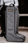Kentucky Stiefeltasche mit Gravur | Stiefeltasche Grau | Kentucky Horsewear