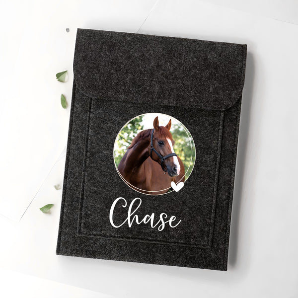 Equidenpasshülle mit Foto & Name für Pferde-Pass als Geschenk für Reiter und Pferd | personalisierte Pferdepass-Hülle | mit eigenem Bild