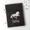 Equidenpasshülle Islandpferd mit Name für Pferde-Pass als Geschenk für Reiter und Pferd | personalisierte Pferdepass-Hülle | Blumenmuster