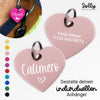 Halfter Anhänger Herz "Wunschwort + Symbol" | personalisiert | 10 Farben | Geschenk, Geschenkidee, Glücksbringer