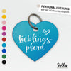 Halfter Anhänger Herz "Lieblingspferd" #1 | personalisiert | 10 Farben | Geschenk, Geschenkidee, Glücksbringer