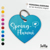Halfter Anhänger Herz "Springflummi" | personalisiert | 10 Farben | Geschenk, Geschenkidee, Glücksbringer