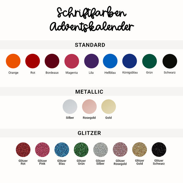 Personalisierter Adventskalender aus Stoff mit 24 Taschen & Name zum selbst befüllen | Design: Islandpferd | Tölter, Isländer