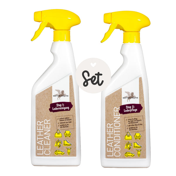 SET: Bense & Eicke Leather Cleaner & Conditioner | jeweils 500ml | Lederpflege, Sattel