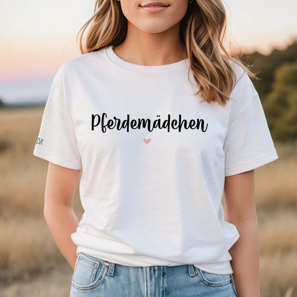 T-Shirt "Pferdemädchen" #2 | personalisiert | Geschenk, Geschenkidee, Pferdemädchen, Pferde