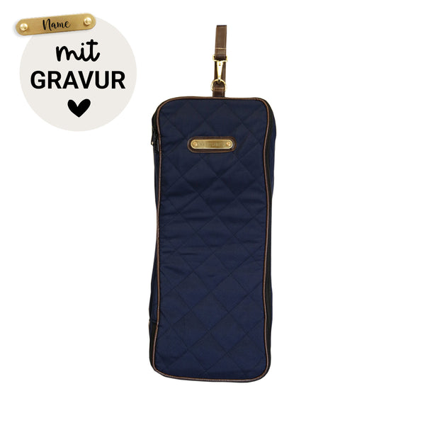 Kentucky Trensentasche mit Gravur | Trensentasche Navy | Kentucky Horsewear