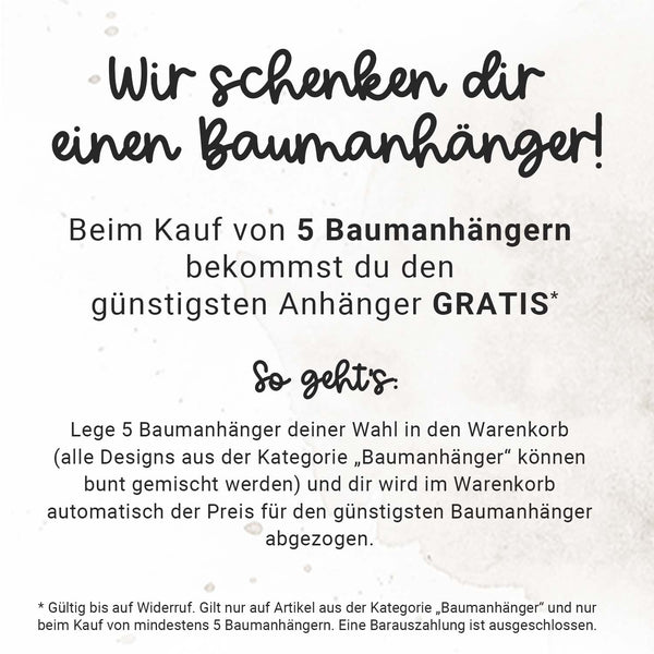 Anhänger "Pfote" mit Wunschtext | personalisiert | Baumanhänger, Weihnachten, Geschenk, Hunde