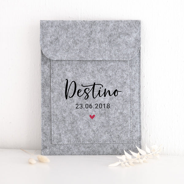 Equidenpasshülle mit Name für Pferde-Pass als Geschenk für Reiter und Pferd | personalisierte Pferdepass-Hülle | mit Wunschtext & Geburtsdatum