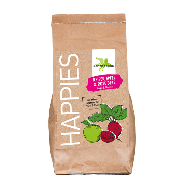 Bense & Eicke Leckerli Happies Reifer Apfel & Rote Bete 1kg | Leckerlis Pferde