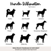 T-Shirt "Hunde-Silhouette + Herz" | personalisiert | Geschenk, Geschenkidee, Hunde