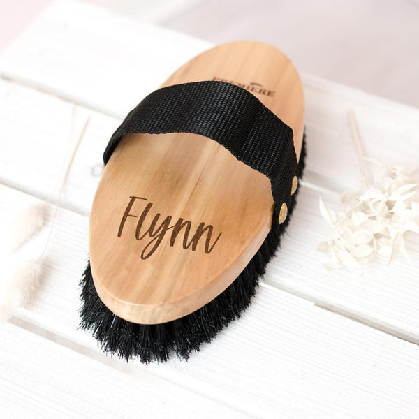 Bürste Kardätsche Design "Wunschwort" | personalisiert | Geschenk, Geschenkidee