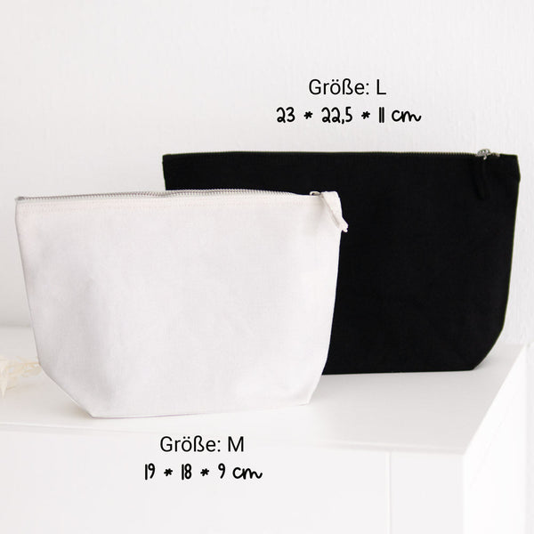Tasche Baumwolle "Wunschtext + Symbol" personalisiert | 2 Größen | Geschenk, Geburtstag, Kulturbeutel