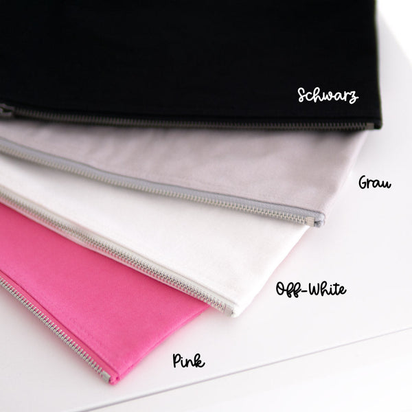 Tasche Baumwolle "Wunschtext" personalisiert | Design: "Pferd #1" | 2 Größen | Geschenk, Geburtstag, Kulturbeutel