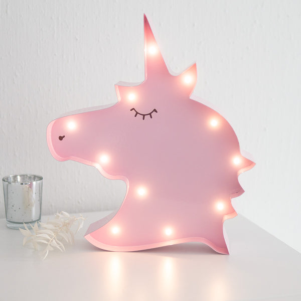 Leuchtendes Einhorn in Rosa | Kinderzimmer, Licht, Geschenk