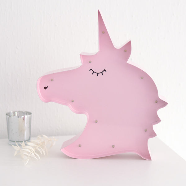 Leuchtendes Einhorn in Rosa | Kinderzimmer, Licht, Geschenk