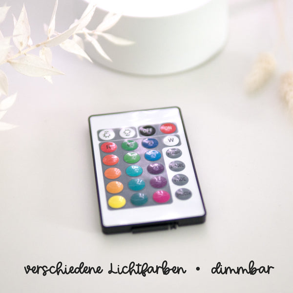 Nachtlicht LED Design "Pferdeliebe + Name" | personalisiert | Nachttischlampe, versch. Farben