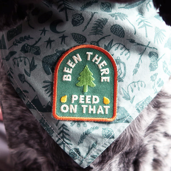 Patch zum Aufbügeln "Been there peed on that" | Hunde, Geschenkidee
