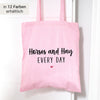 Stofftasche "Horses and Hay every Day" Baumwolle | Einkaufstasche, Beutel | Geschenk