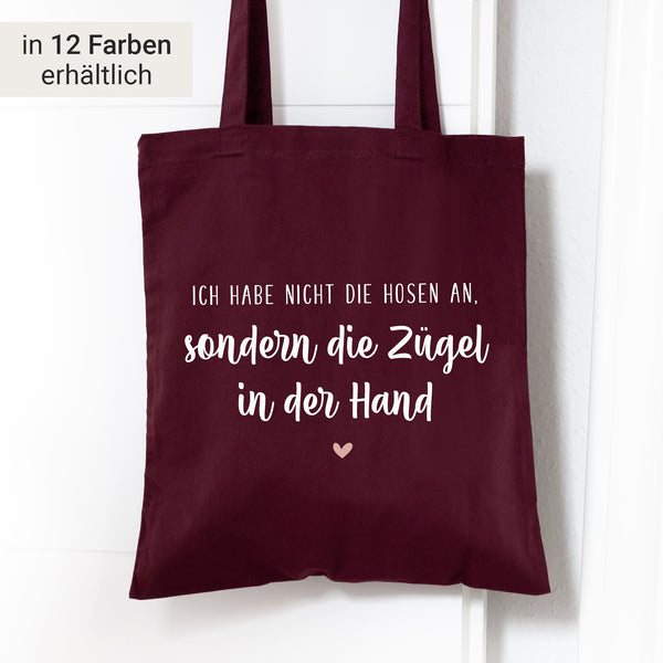 Stofftasche "Zügel in der Hand" Baumwolle | Einkaufstasche, Beutel | Geschenk