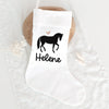 Weihnachtsstrumpf Nikolaussocke Design "Pferd #1 + Name" | personalisiert | Weihnachten, Geschenk