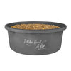 XL Müsli-Schale mit Deckel "I like food. A lot." in Grau | Fütterung, Pferd