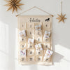 Personalisierter Adventskalender aus Stoff mit 24 Taschen & Name zum selbst befüllen | Design: Islandpferd | Tölter, Isländer
