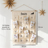 Personalisierter Adventskalender aus Stoff mit 24 Taschen & Name zum selbst befüllen | Design: Islandpferd | Tölter, Isländer