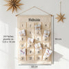 Personalisierter Adventskalender aus Stoff mit 24 Taschen & Name zum selbst befüllen | Design: Name
