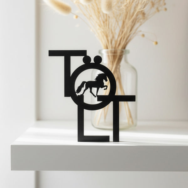 Schriftzug Aufsteller TÖLT Dekoration | Islandpferd, Isländer | Geschenk, Geschenkidee