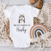 Body Strampler "Meine beste Freundin ist ein Husky" | Baby, Geburt, Geschenk, Hund
