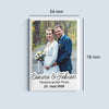 Fotomagnet mit eurem Bild für Hochzeitseinladungen & Save the Date mit Wunschtext | 54 x 78 mm
