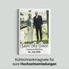 Fotomagnet mit eurem Bild für Hochzeitseinladungen & Save the Date mit Wunschtext | 54 x 78 mm