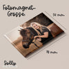 Fotomagnete mit deinen Bildern | 78 x 54 mm | für den Sattelschank oder Kühlschrank | Pferd & Hund