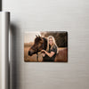 Fotomagnete mit deinen Bildern | 78 x 54 mm | für den Sattelschank oder Kühlschrank | Pferd & Hund