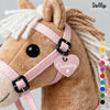 Hobby Horse Halfter-Anhänger Herz "Wunschwort + Symbol" | personalisiert | 10 Farben | Geschenk, Geschenkidee, Glücksbringer, Steckenpferd, Hobby Horsing