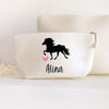 Tasche Filz "Wunschtext" personalisiert in Cremeweiß | Design: "Isländer #1" | 2 Größen | Geschenk, Geburtstag, Kulturbeutel