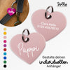 Marke Anhänger Herz "Wunschwort" | personalisiert | 10 Farben | Geschenk, Geschenkidee, Glücksbringer