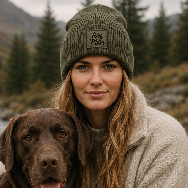 Beanie Mütze "Dog Mom" | Hund, Hundemama, Welpe, Geschenk, Verschenken