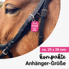 Notfall-Anhänger "Design #1" mit Wunschgravur | personalisiert | neun Farben | Geschenk, Trensenmarke, Glücksbringer