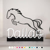Schriftzug Aufsteller Springpferd mit Name Dekoration | Pferd, Pony | Geschenk, Geschenkidee