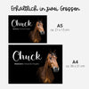 Spindschild magnetisch "Black" mit Foto | für den Sattelschank | Pferd, Islandpferd, Pony