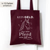 Stofftasche "Kein Geld. Aber mein Pferd sieht toll aus!" Baumwolle | personalisiert | Einkaufstasche, Beutel | Geschenk