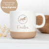 Keramiktasse "Islandpferd mit Name" | personalisiert | Geschenk, Geschenkidee