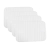 Bandagierkissen mit Klett in Weiß, 4er Set | Beinschutz, Pferd