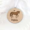 Anhänger "Pferd #1" mit Wunschtext | personalisiert | Baumanhänger, Weihnachten, Geschenk